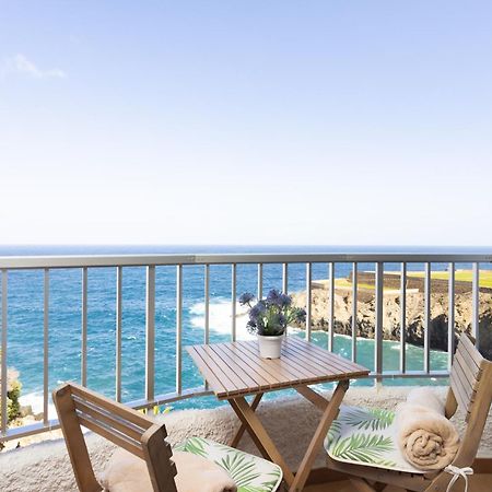 Cozy Seafront Studio With Balcony & Ocean Views San Marcos  Kültér fotó